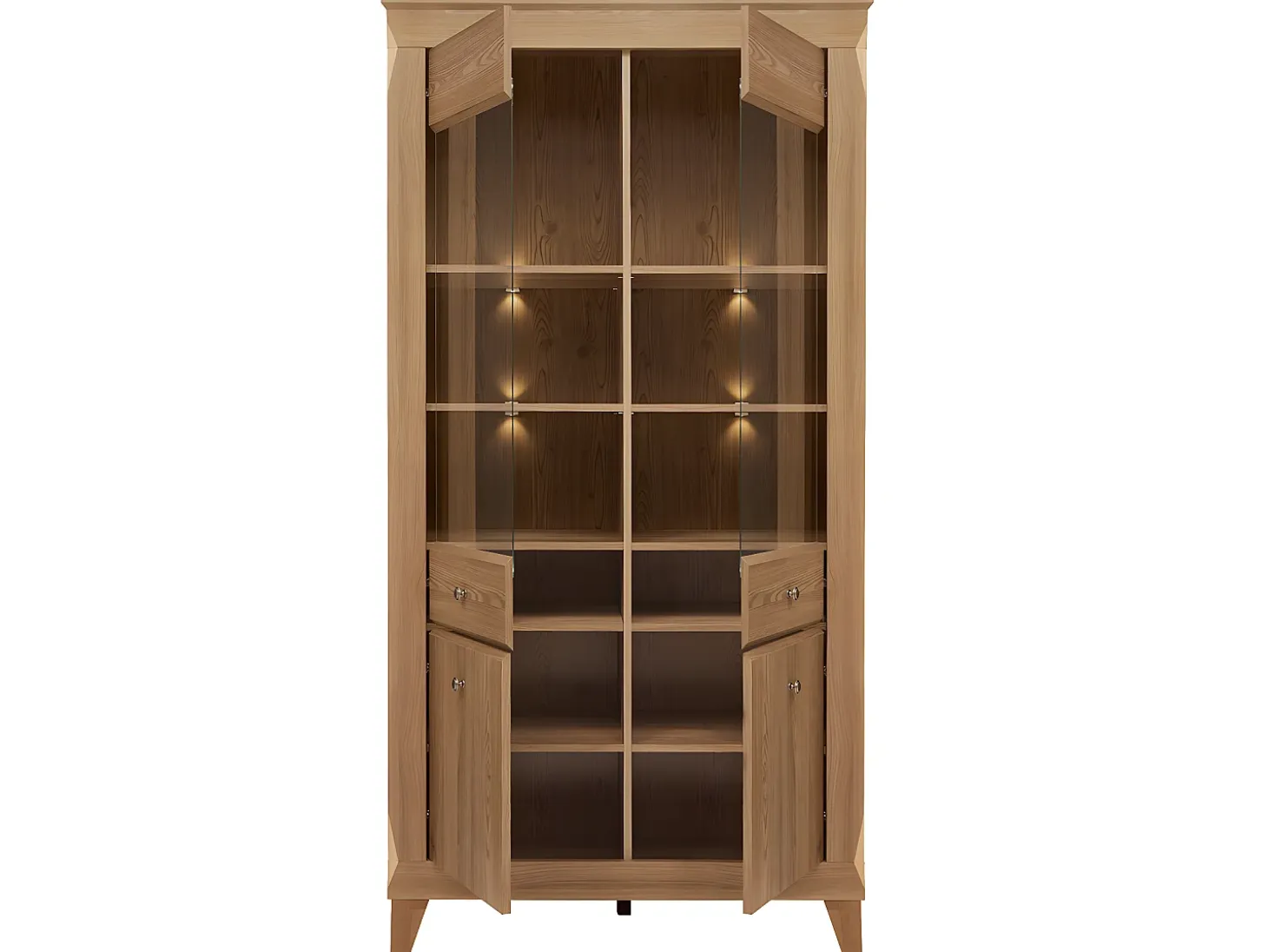 Vitrina 4 puertas Raya Madera