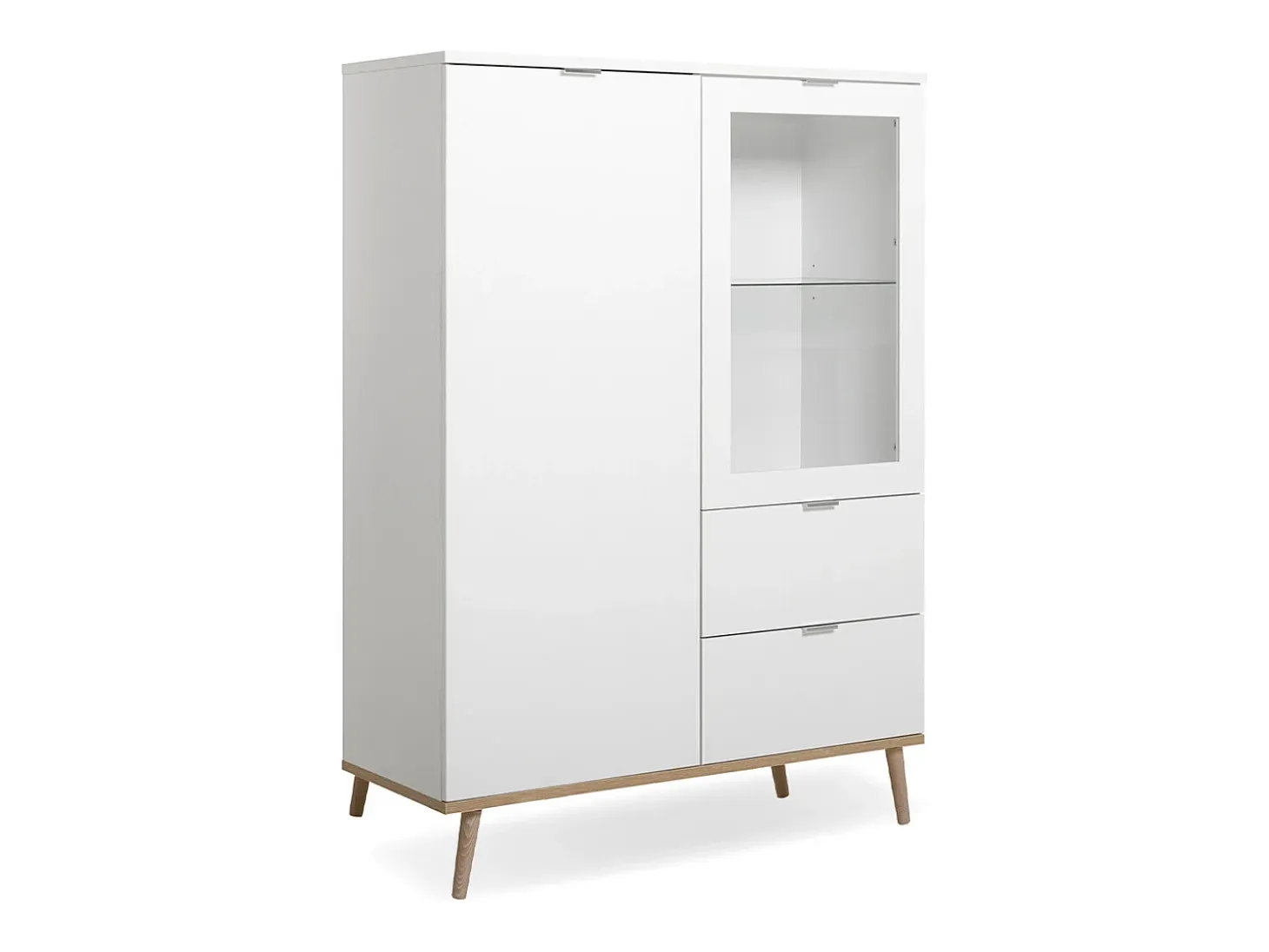 Vitrina 2 puertas y 2 cajones - Al. 140 cm - Copenhague