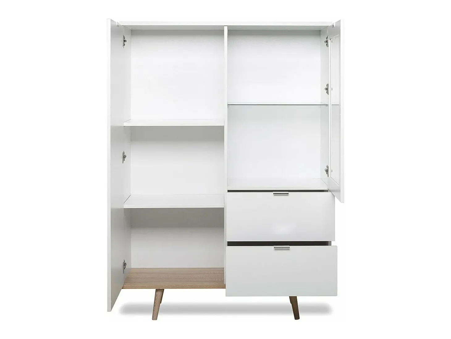 Vitrina 2 puertas y 2 cajones - Al. 140 cm - Copenhague