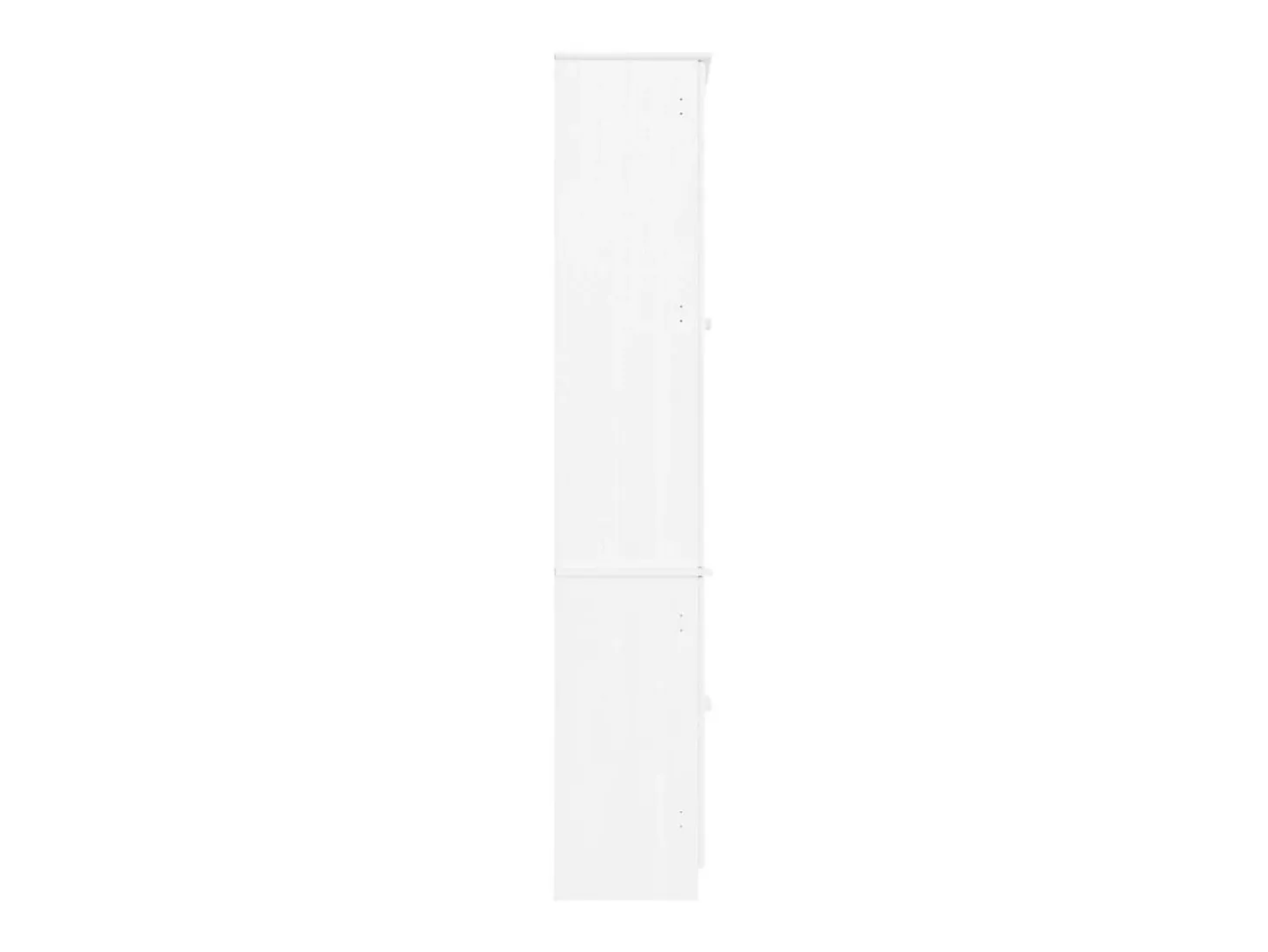 Vitrina ALTA de cristal blanco 77x35x186,5 cm madera maciza de pino