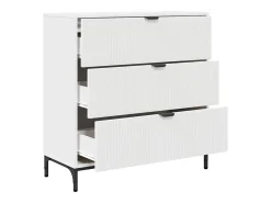 Vitrina con cajón Blanco 79.5 x 33 x 82 cm Madera contrachapada