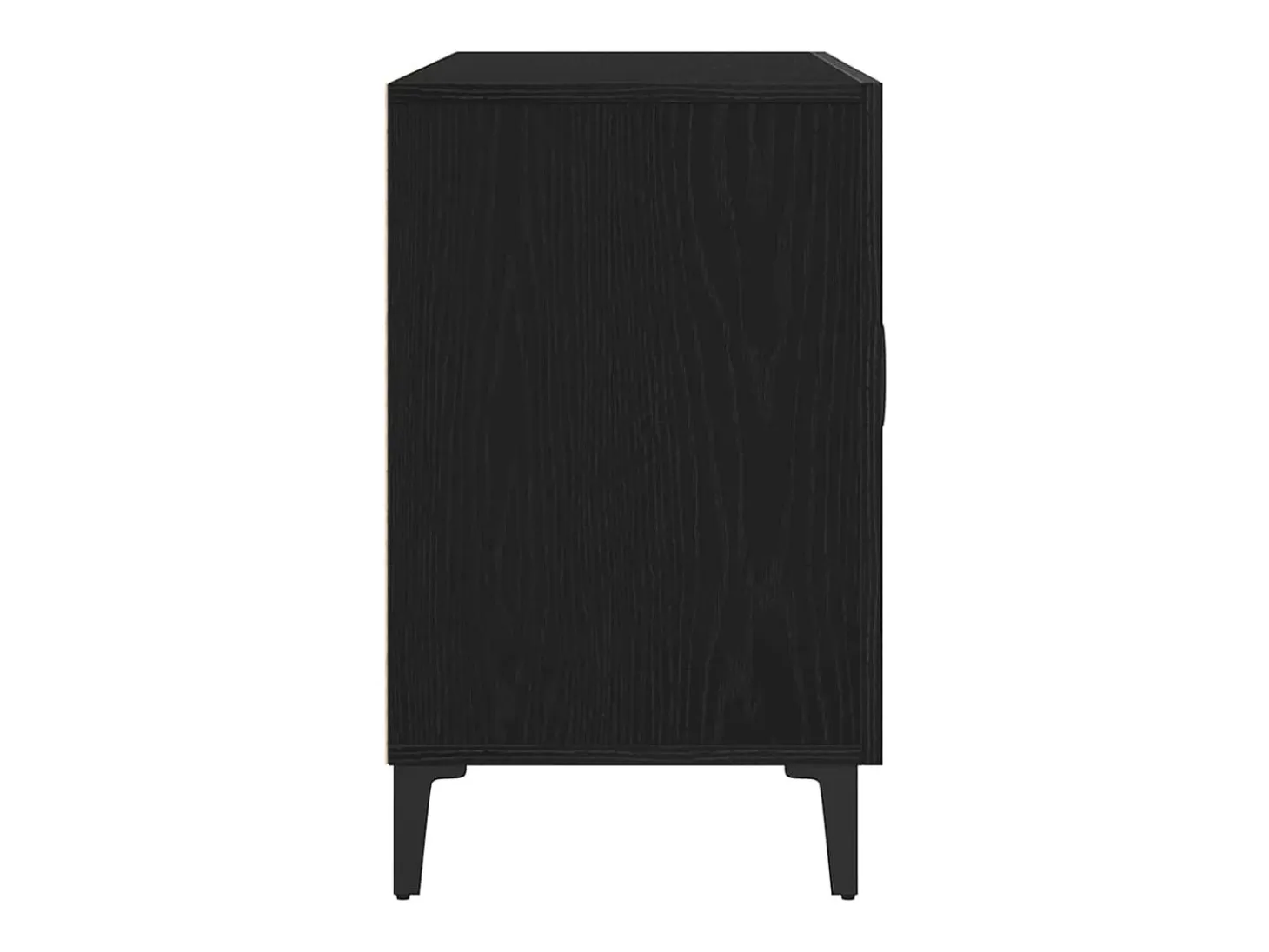 Vitrina con cajón Negro 100 x 36 x 60 cm Madera contrachapada