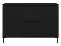Vitrina con cajón Negro 104 x 35 x 70 cm Madera contrachapada