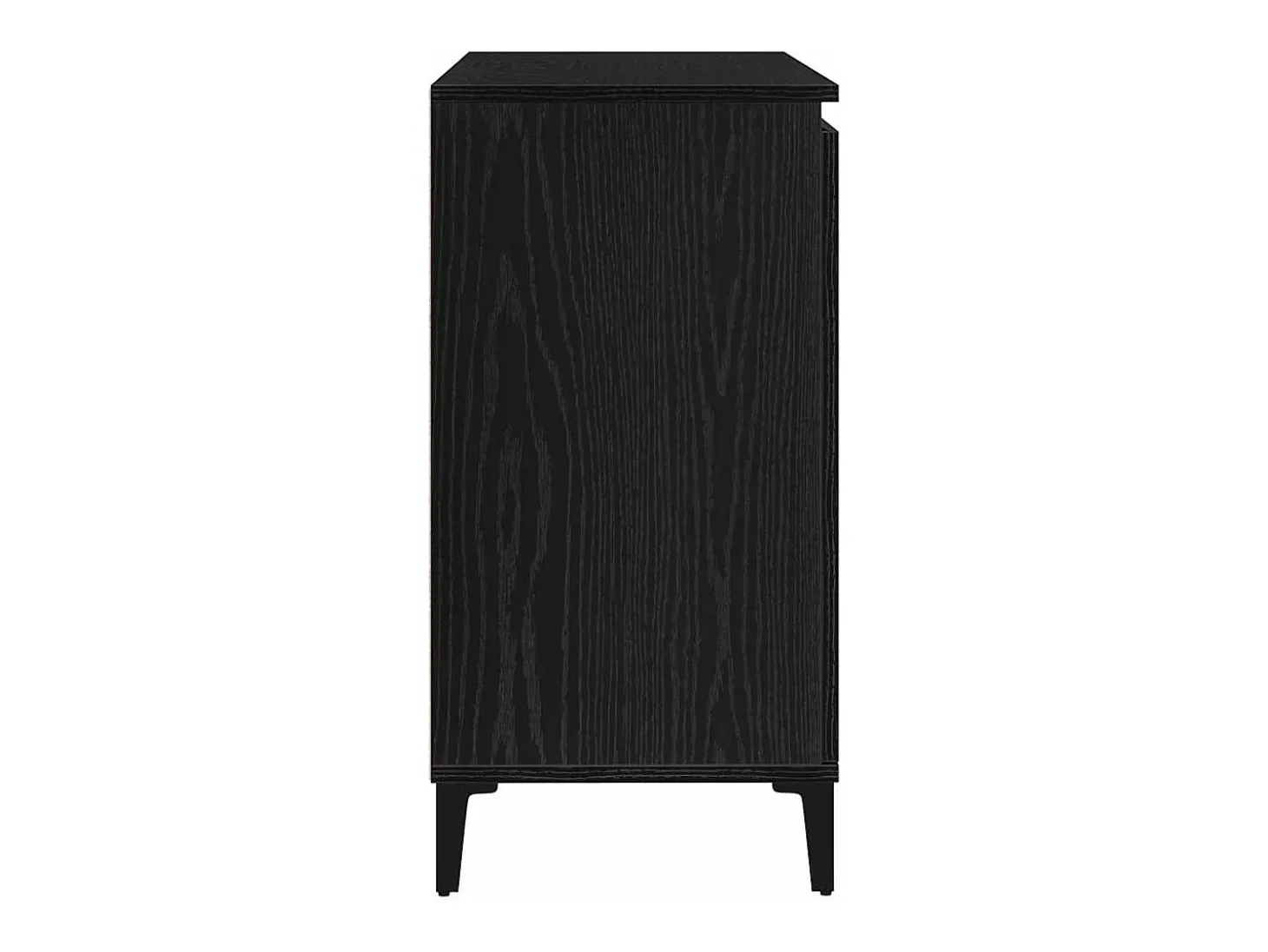 Vitrina con cajón Negro 104 x 35 x 70 cm Madera contrachapada