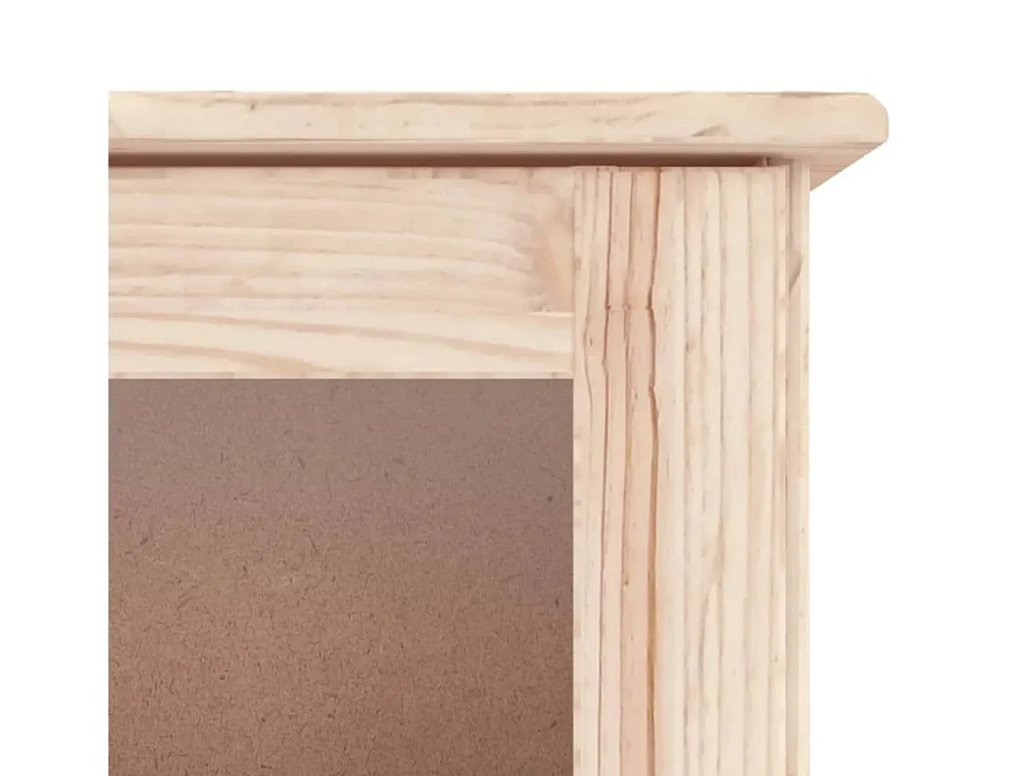 Vitrina de cristal ALTA 77x35x186,5 cm madera maciza de pino