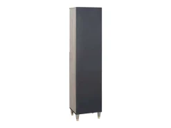 Vitrina Gris 38 x 33.5 x 160 cm Madera maciza de Mango
