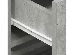 Vitrina Gris hormigón 120 x 36 x 69 cm Madera contrachapada