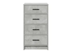 Vitrina Gris hormigón 40 x 41 x 75 cm Madera contrachapada