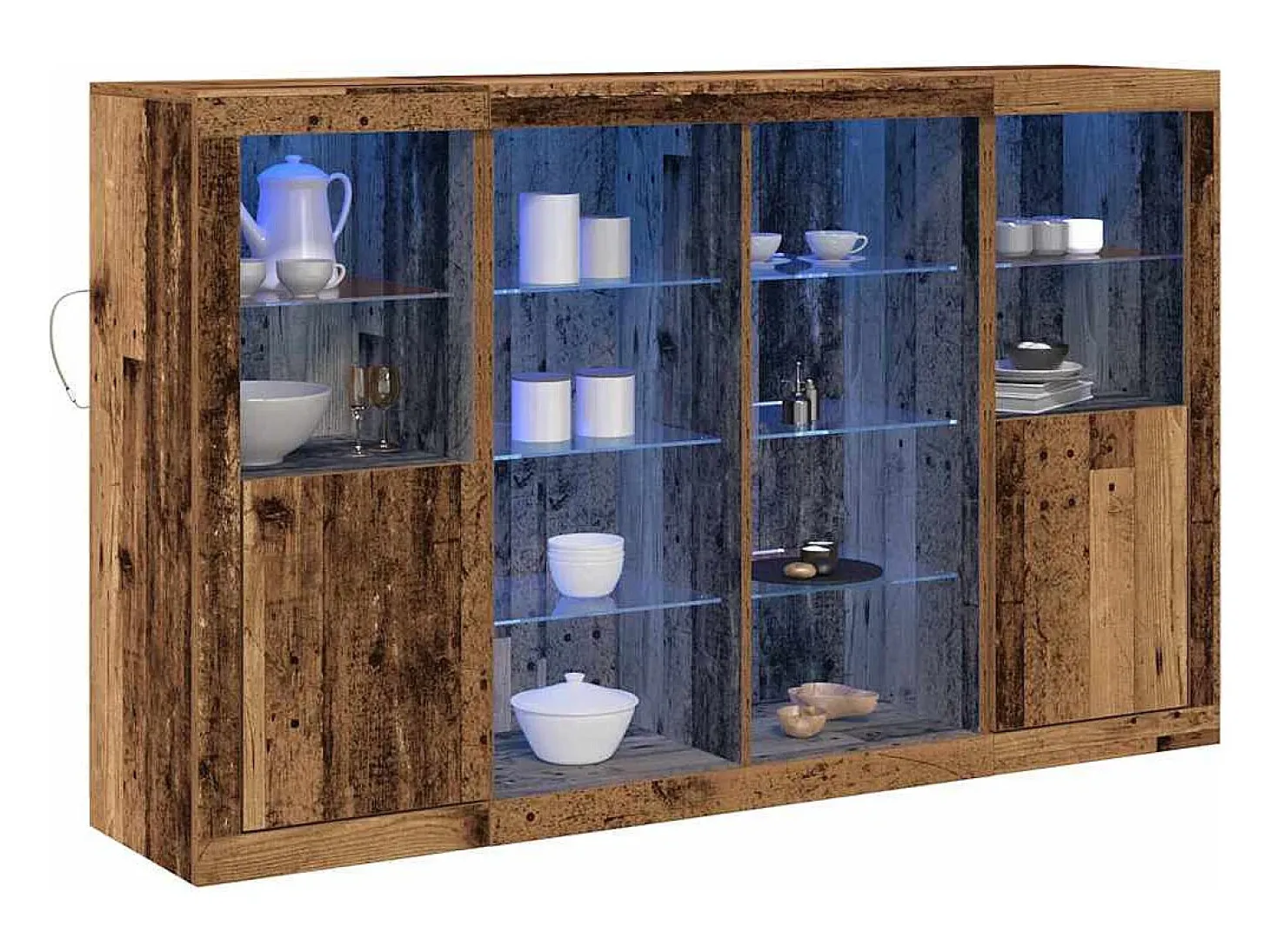 Vitrina Madera vieja 163 x 37 x 100 cm Madera contrachapada