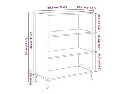 Vitrina Madera vieja 32.5 x 69.5 x 90 cm Madera contrachapada