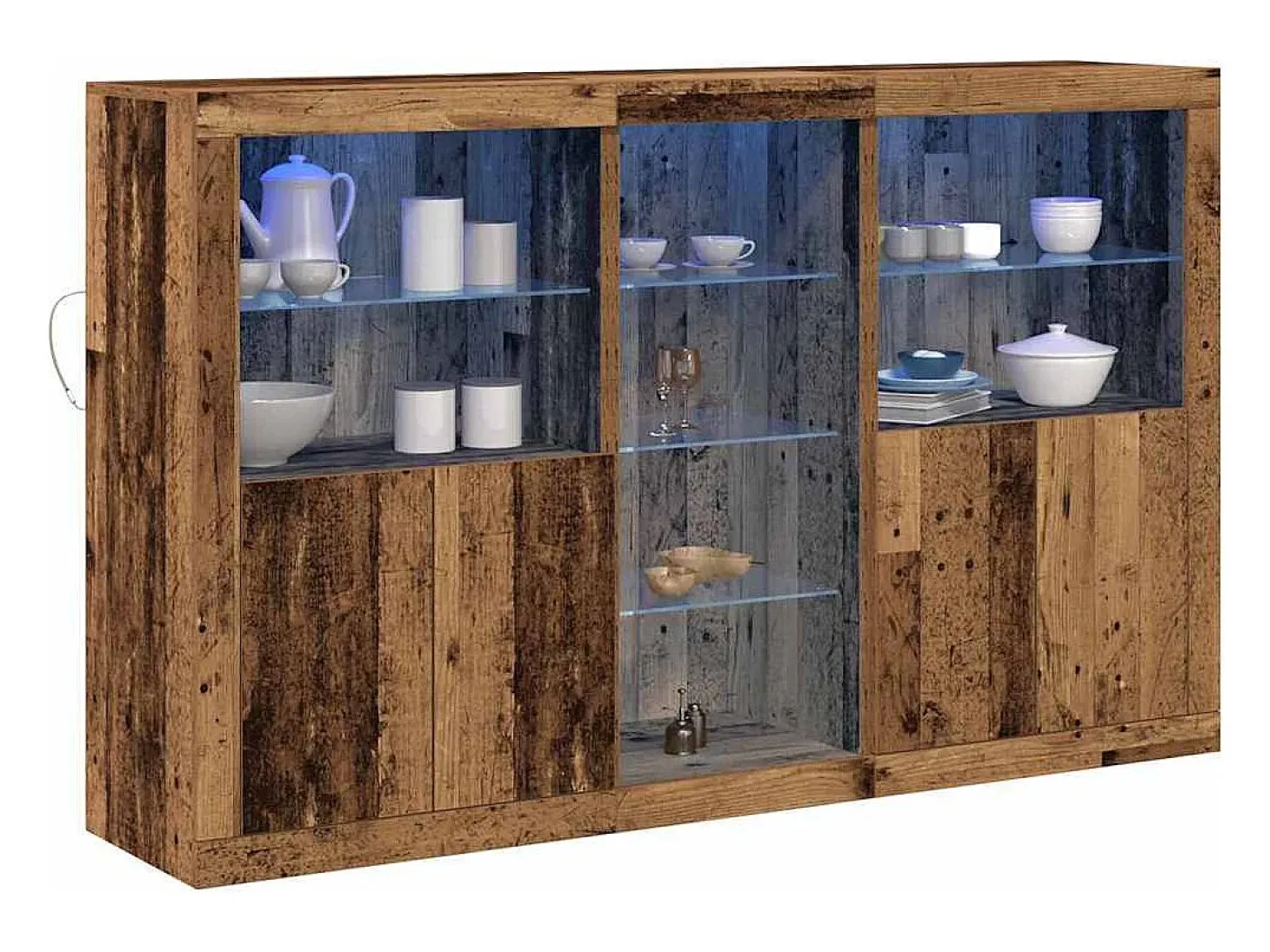 Vitrina Madera vieja 162 x 37 x 100 cm Madera contrachapada