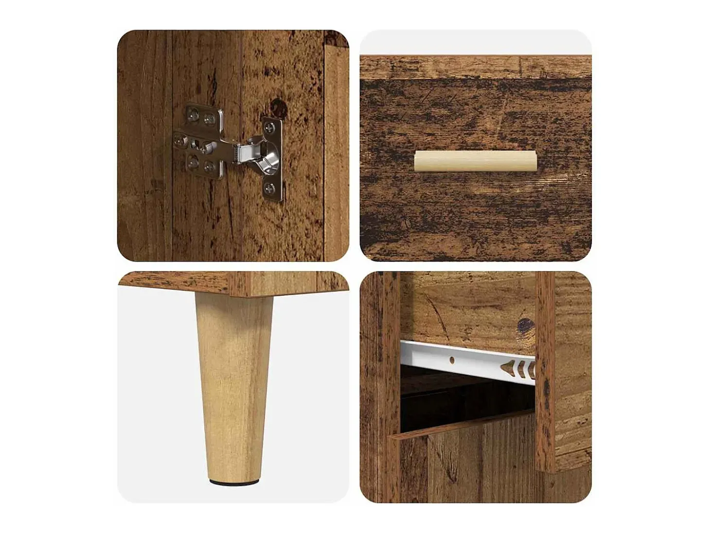 Vitrina Madera vieja 34 x 69.5 x 89 cm Madera contrachapada