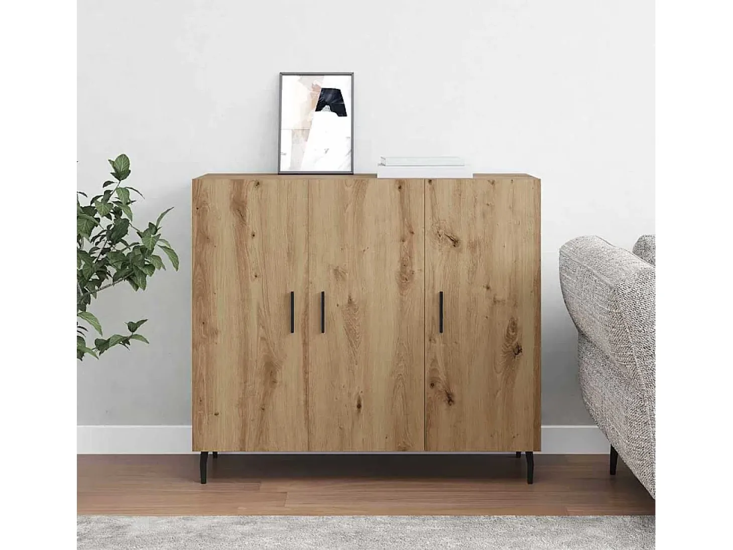 Vitrina Marrón 90 x 34 x 80 cm Madera contrachapada