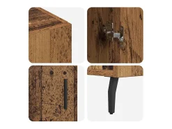 Vitrina Marrón 90 x 34 x 80 cm Madera contrachapada
