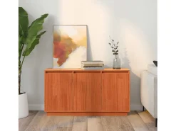 Vitrina Marrón 111 x 34 x 60 cm Madera maciza de Pino