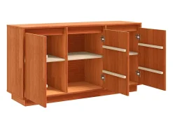 Vitrina Marrón 111 x 34 x 60 cm Madera maciza de Pino