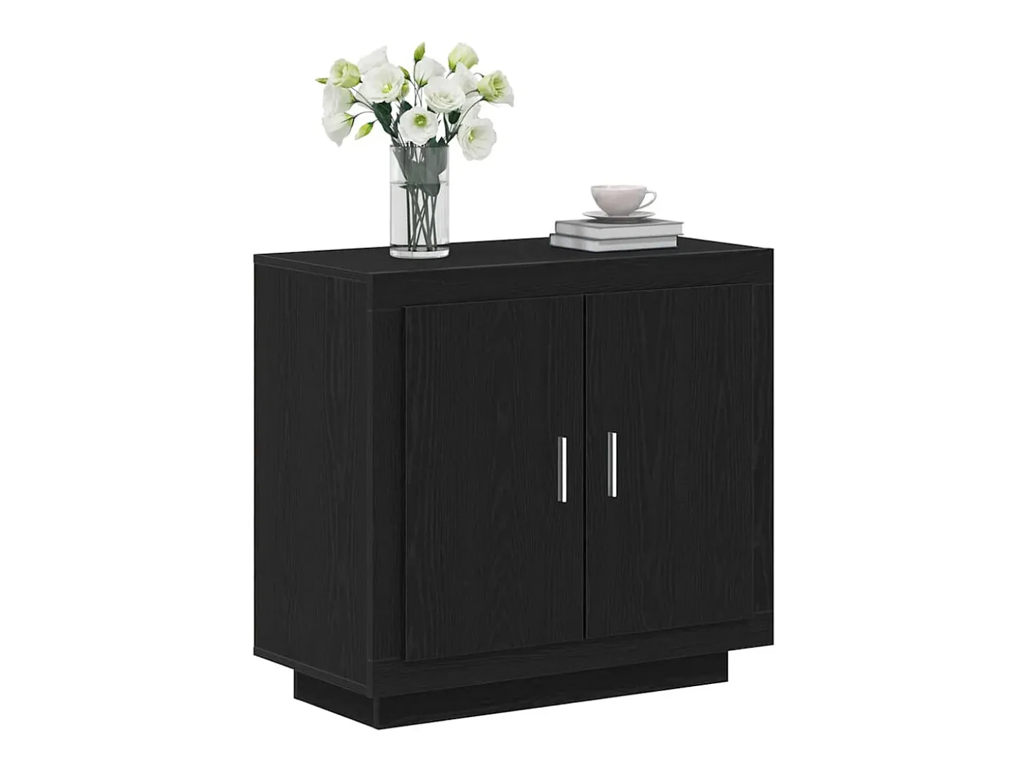 Vitrina Negro 80 x 40 x 75 cm Madera contrachapada