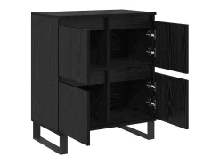 Vitrina Negro 60 x 35 x 70 cm Madera contrachapada