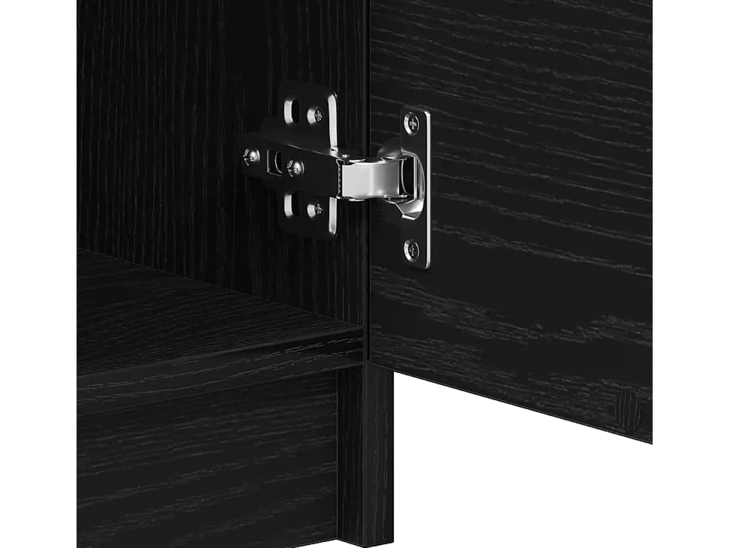 Vitrina Negro 60 x 30 x 70 cm Madera contrachapada