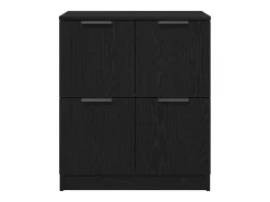 Vitrina Negro 60 x 30 x 70 cm Madera contrachapada