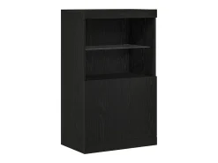 Vitrina Negro 60 x 37 x 100 cm Madera contrachapada