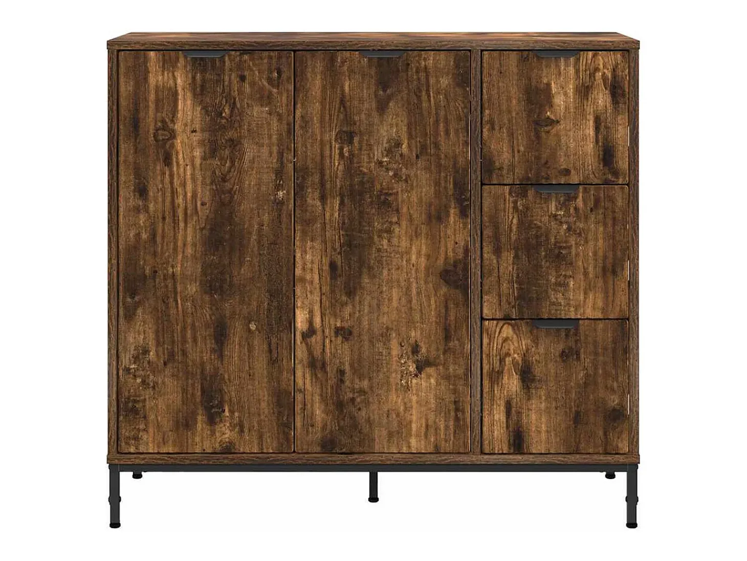 Vitrina Roble ahumado 89.5 x 33 x 82 cm Madera contrachapada