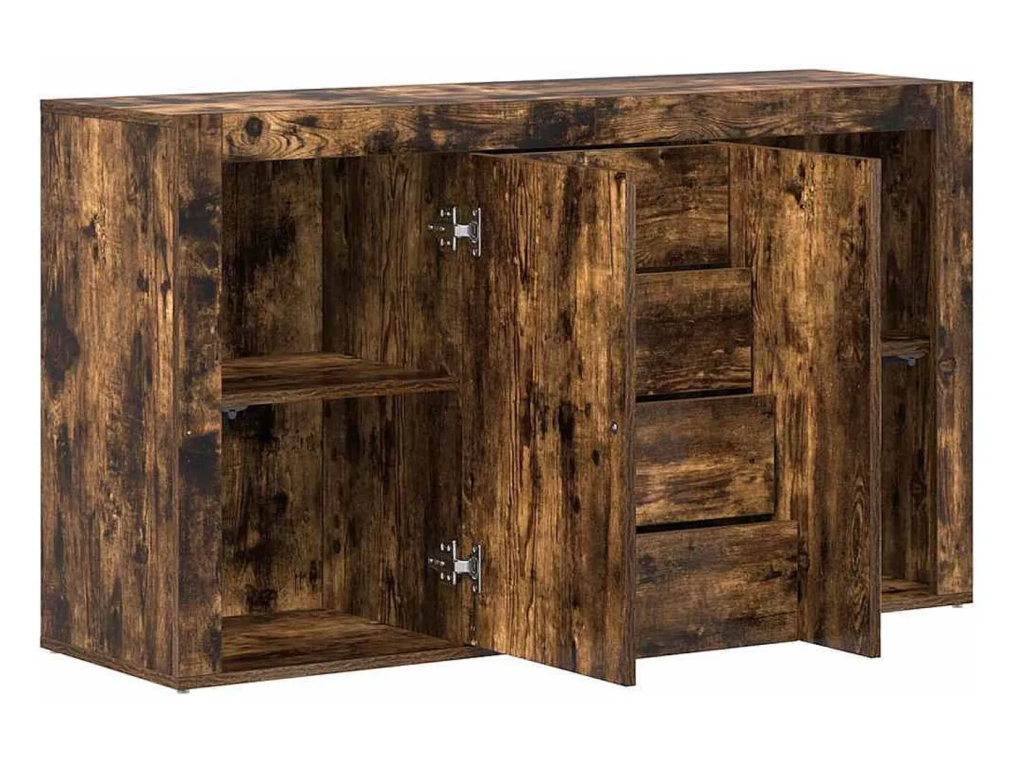 Vitrina Roble ahumado 120 x 36 x 69 cm Madera contrachapada