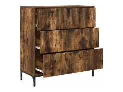 Vitrina Roble ahumado 79.5 x 33 x 82 cm Madera contrachapada