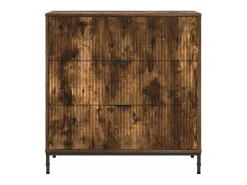 Vitrina Roble ahumado 79.5 x 33 x 82 cm Madera contrachapada