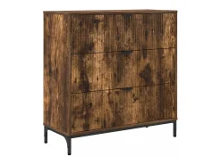 Vitrina Roble ahumado 79.5 x 33 x 82 cm Madera contrachapada