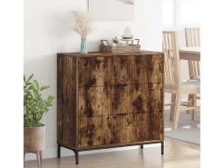 Vitrina Roble ahumado 79.5 x 33 x 82 cm Madera contrachapada