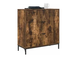 Vitrina Roble ahumado 79.5 x 33 x 82 cm Madera contrachapada