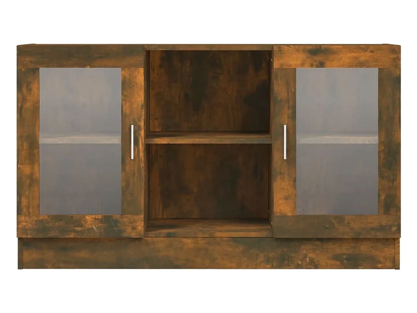 Vitrina Roble ahumado 120x30,5x70 cm Madera de ingeniería