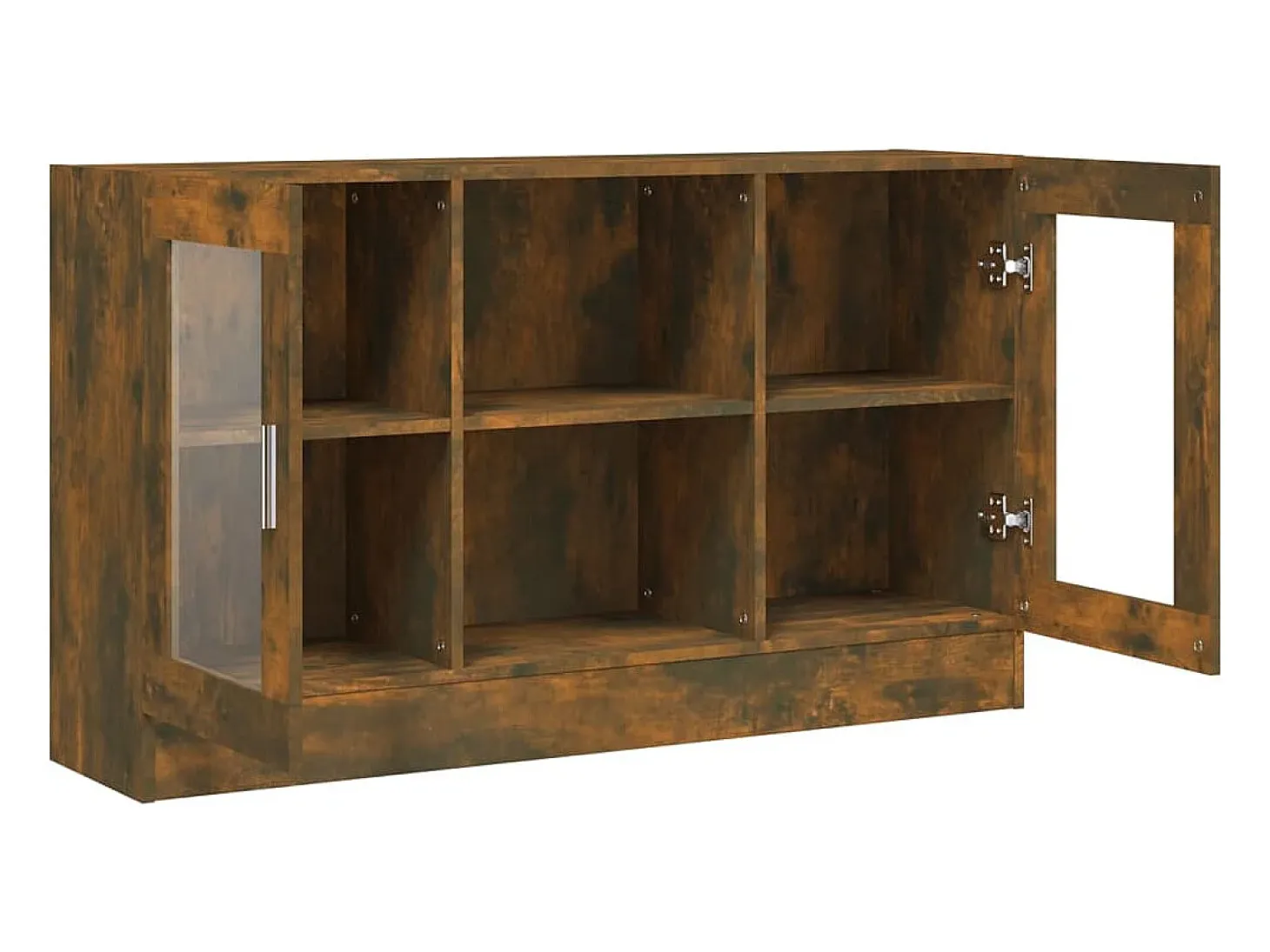 Vitrina Roble ahumado 120x30,5x70 cm Madera de ingeniería