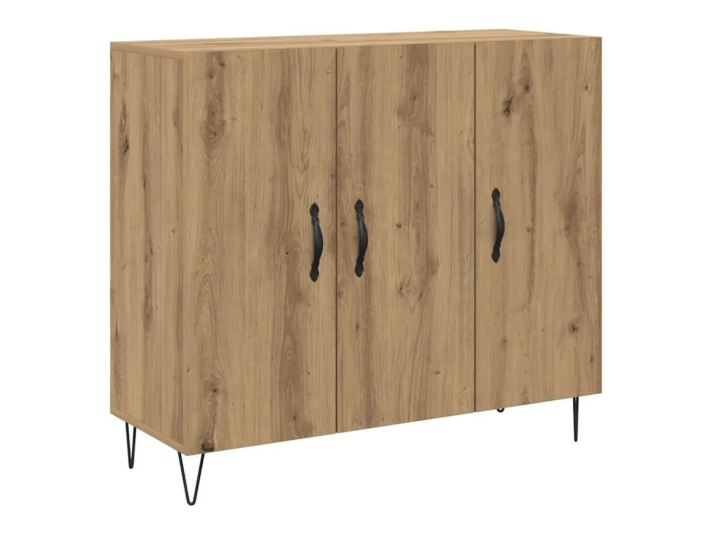 Vitrina Roble artisan 90 x 34 x 80 cm Madera contrachapada