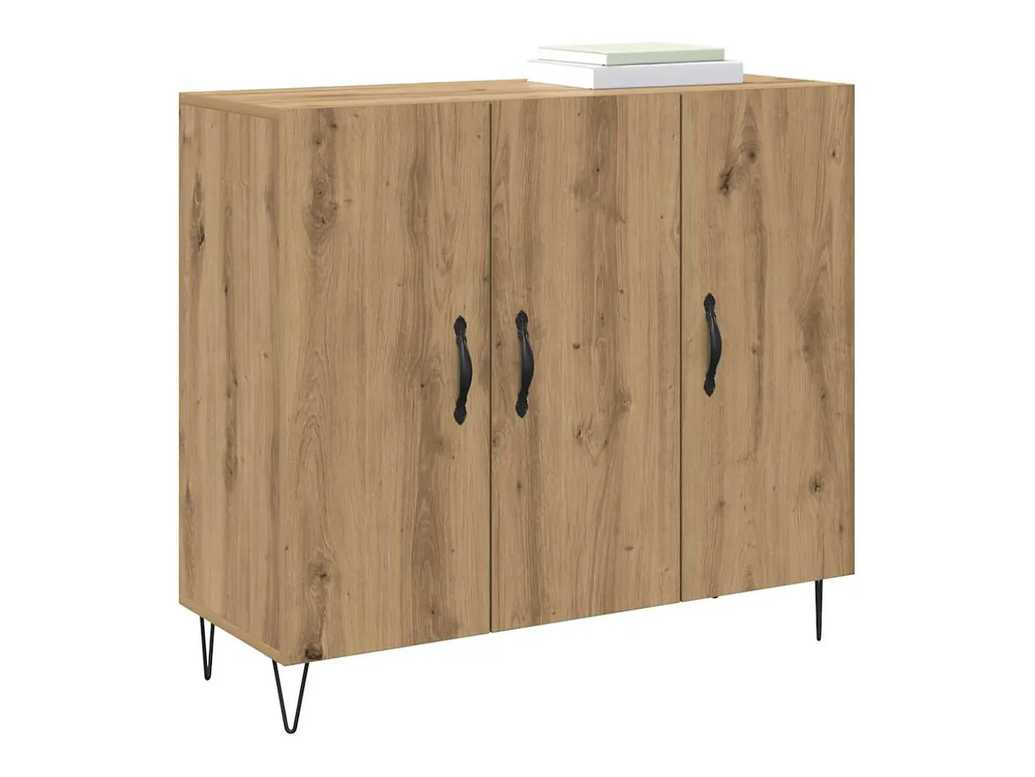 Vitrina Roble artisan 90 x 34 x 80 cm Madera contrachapada