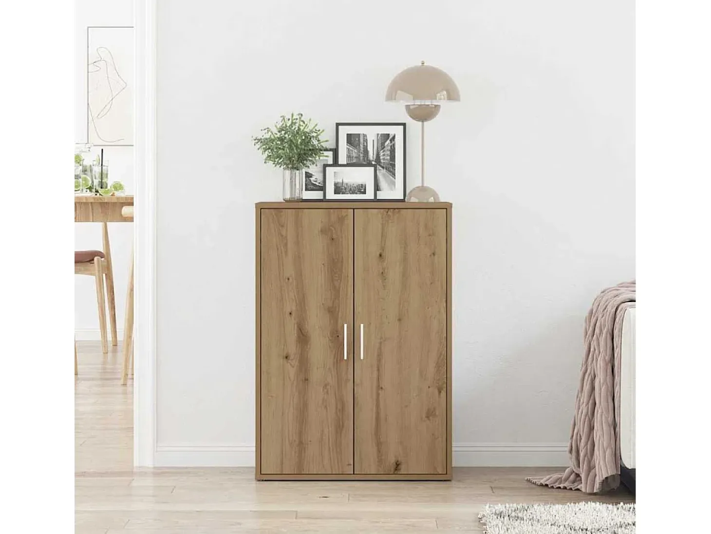 Vitrina Roble artisan 60 x 31 x 84 cm Madera contrachapada