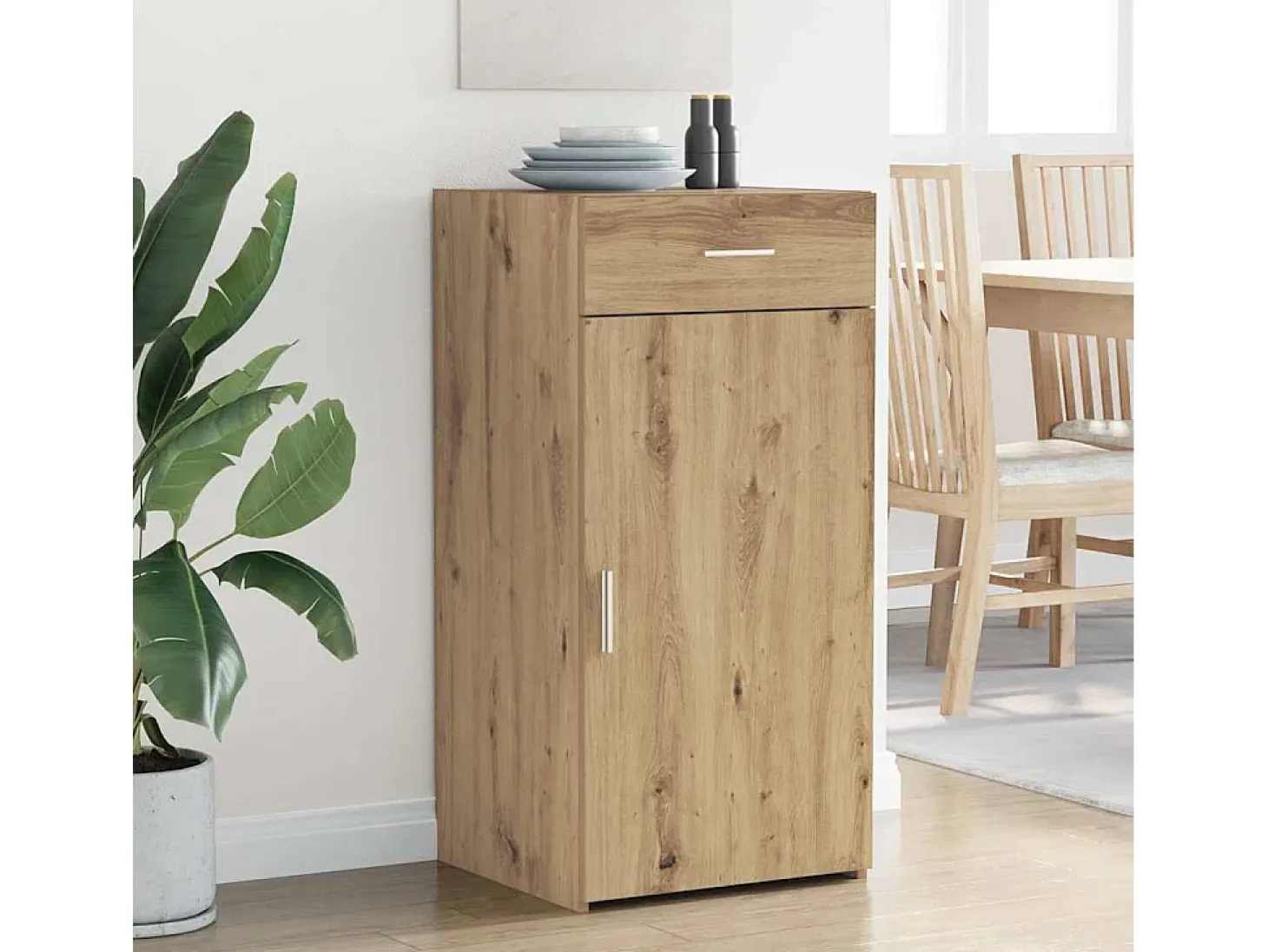 Vitrina Roble artisan 42.5 x 40 x 93 cm Madera contrachapada