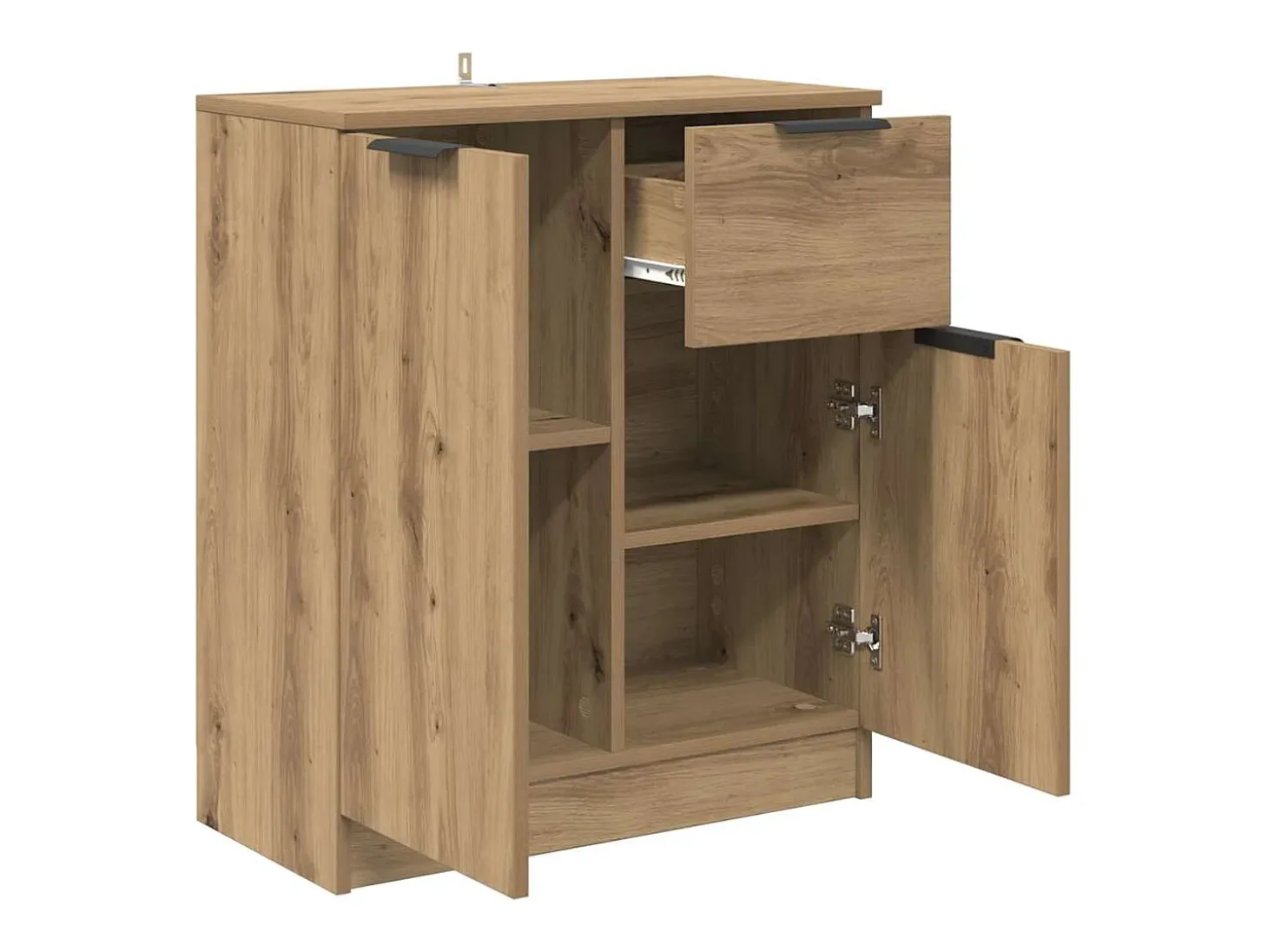 Vitrina Roble artisan 60 x 30 x 70 cm Madera contrachapada