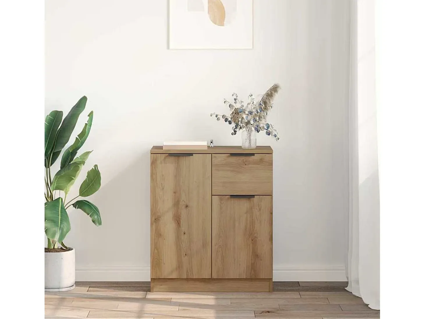 Vitrina Roble artisan 60 x 30 x 70 cm Madera contrachapada