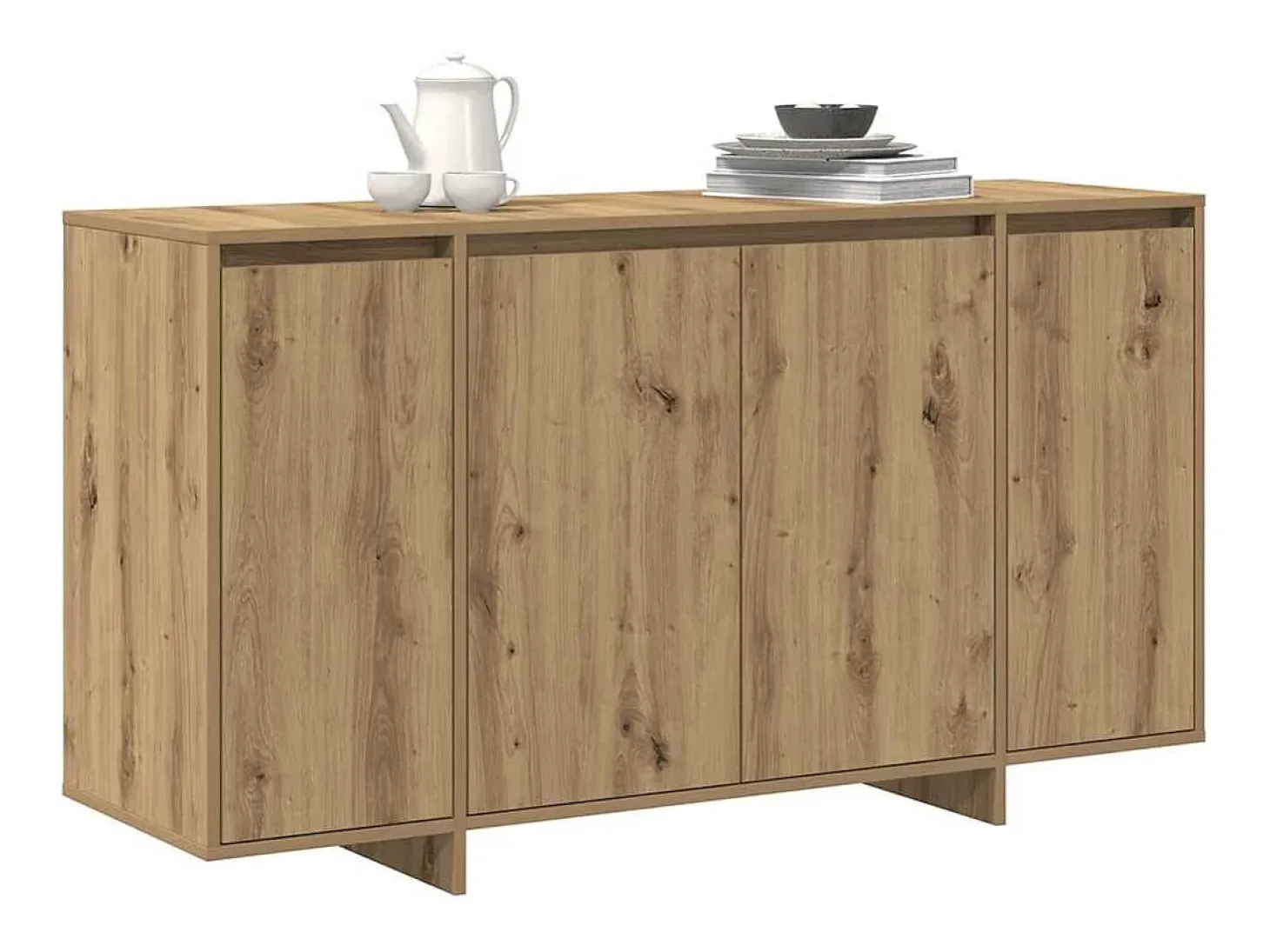 Vitrina Roble artisan 135 x 41 x 69 cm Madera contrachapada
