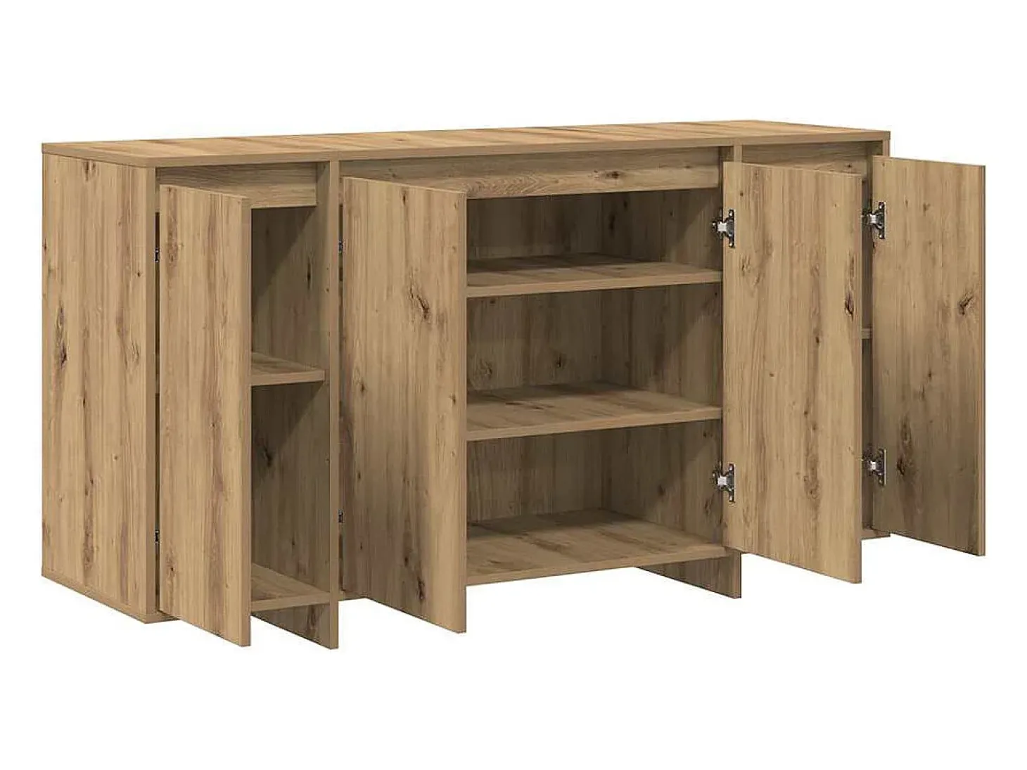 Vitrina Roble artisan 135 x 41 x 69 cm Madera contrachapada