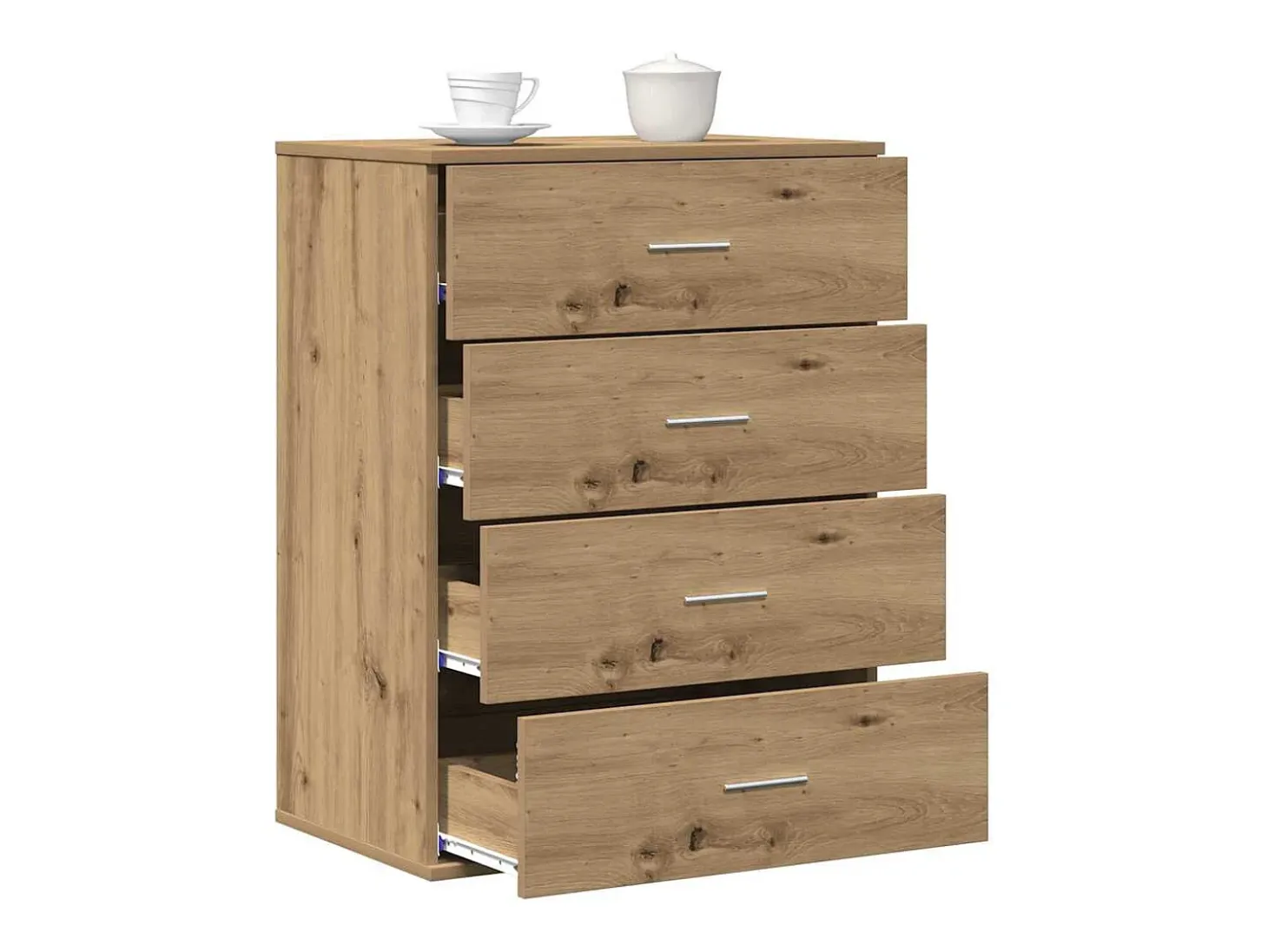 Vitrina Roble artisan 60 x 39 x 80 cm Madera contrachapada
