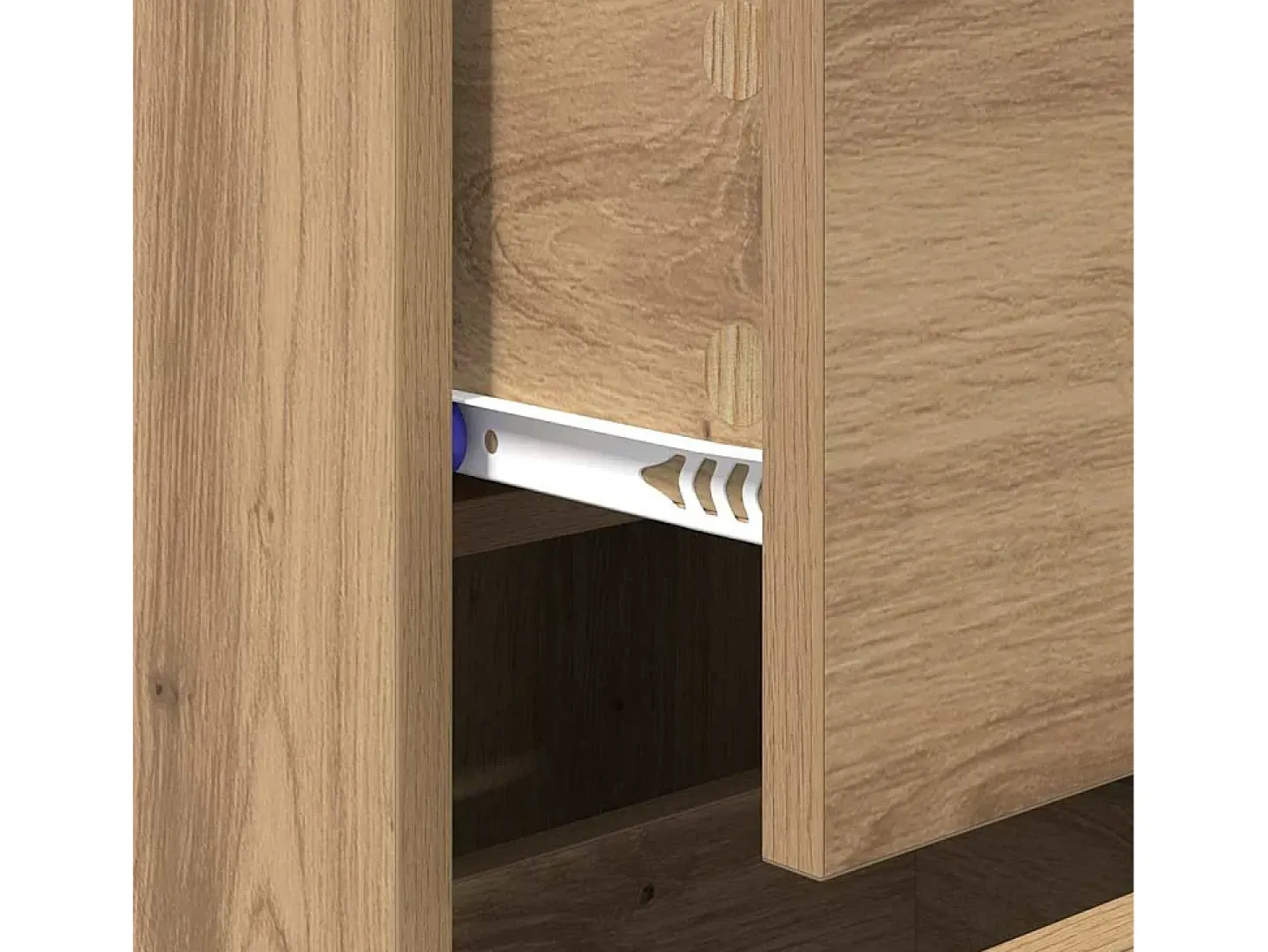 Vitrina Roble artisan 34 x 34.5 x 90 cm Madera contrachapada