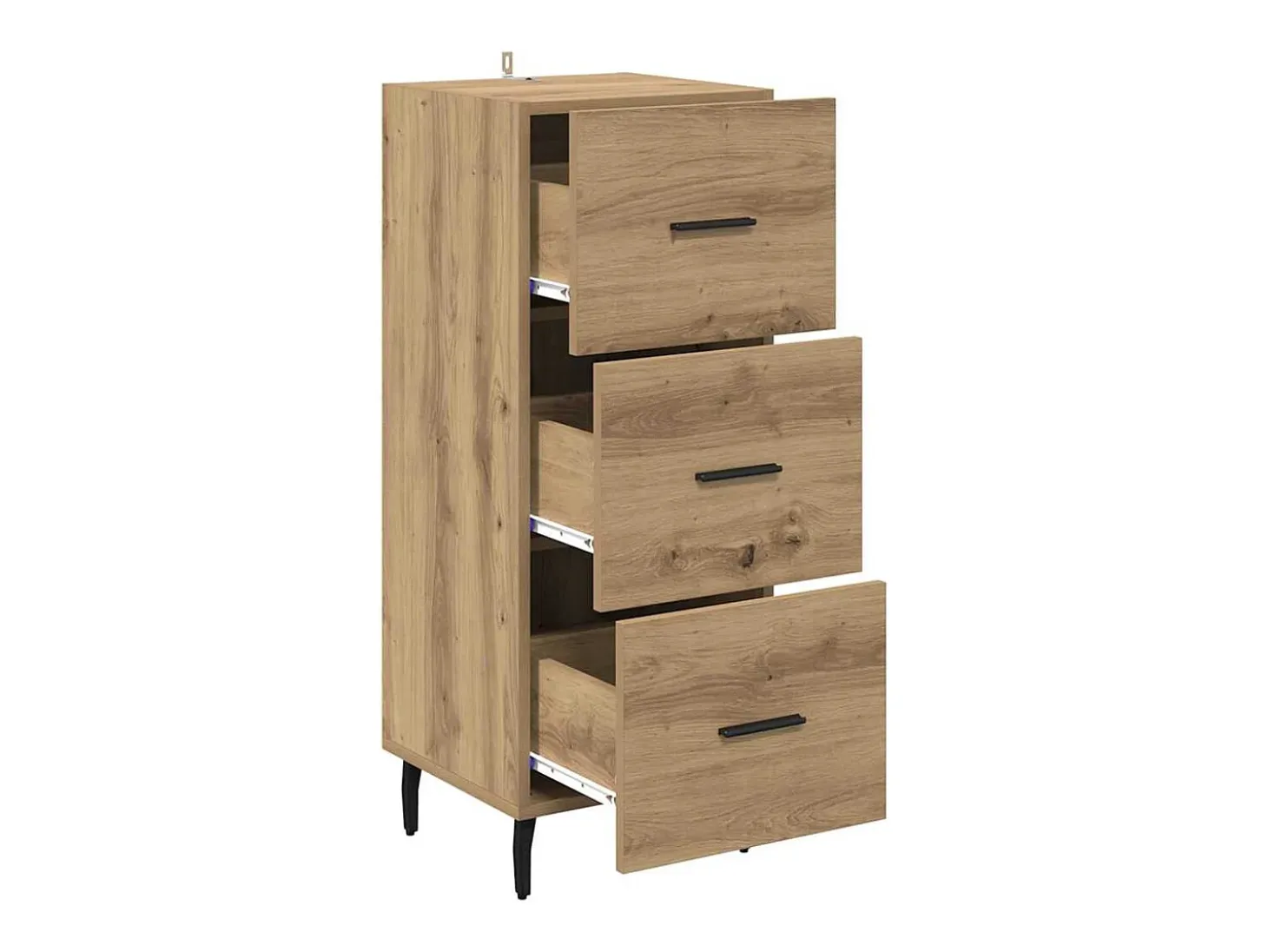 Vitrina Roble artisan 34 x 34.5 x 90 cm Madera contrachapada