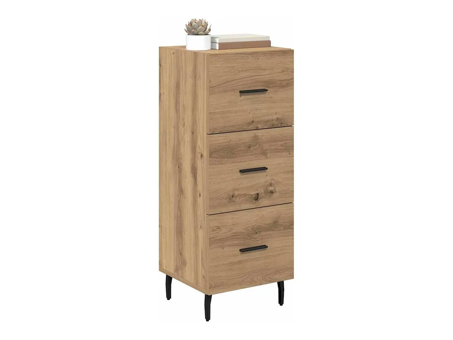 Vitrina Roble artisan 34 x 34.5 x 90 cm Madera contrachapada