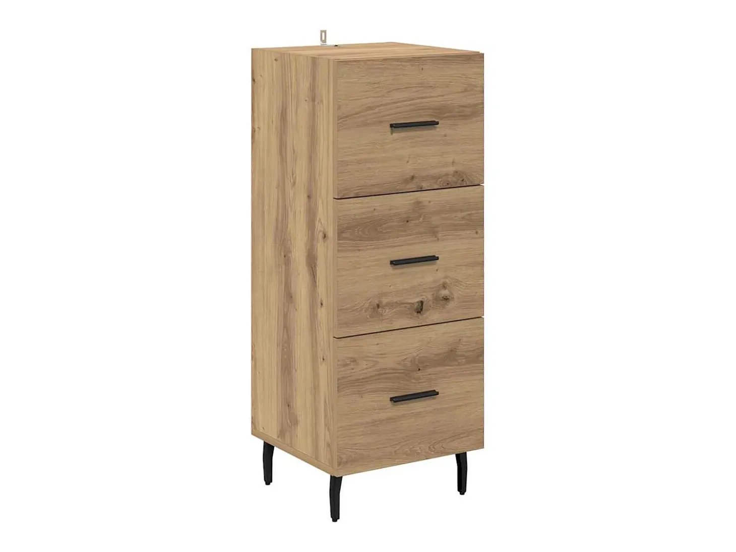 Vitrina Roble artisan 34 x 34.5 x 90 cm Madera contrachapada