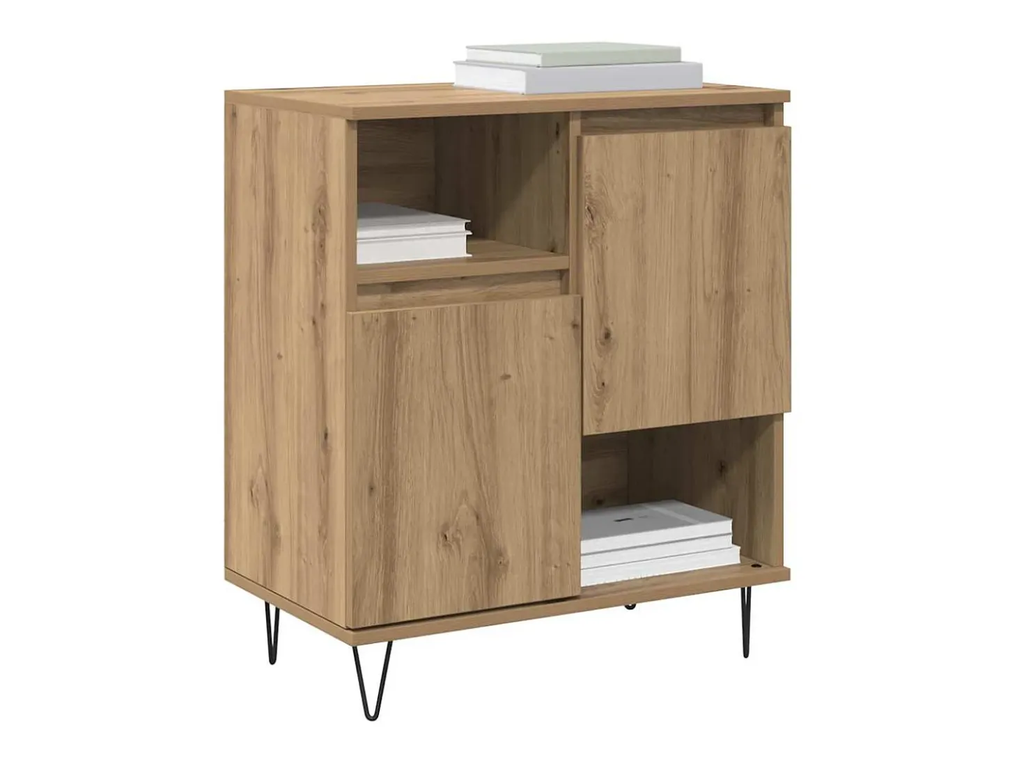 Vitrina Roble artisan 60 x 35 x 70 cm Madera contrachapada