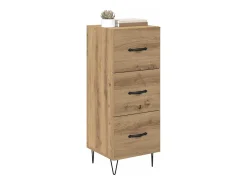 Vitrina Roble artisan 34 x 34.5 x 90 cm Madera contrachapada