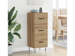 Vitrina Roble artisan 34 x 34.5 x 90 cm Madera contrachapada
